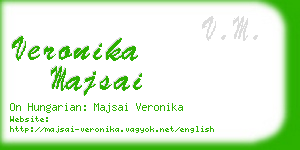 veronika majsai business card